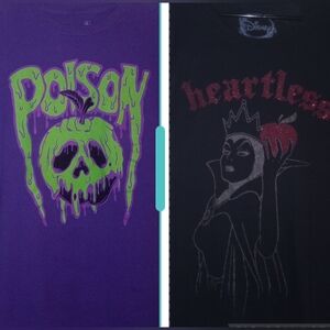 Disney Heartless Queen Snow White Poison Apple tshirts XL Beaded Charm Earrings